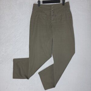 Chicos So Slimming Women Size 0.5 Refined Straight Pants Tan Brown 31x28 Trouser